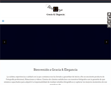Tablet Screenshot of graciayelegancia.com